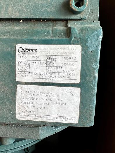 Auctionnew DODGE QUANTIS C-FACE GEAR REDUCER