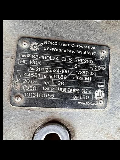 Auctionnew NORD GEARMOTOR w/BRAKEMOTOR