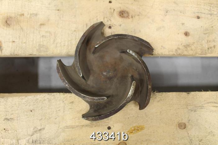 Used Goulds 3196 3x4x8G CF8M 4-vane 7.5" Diameter Impeller #43341