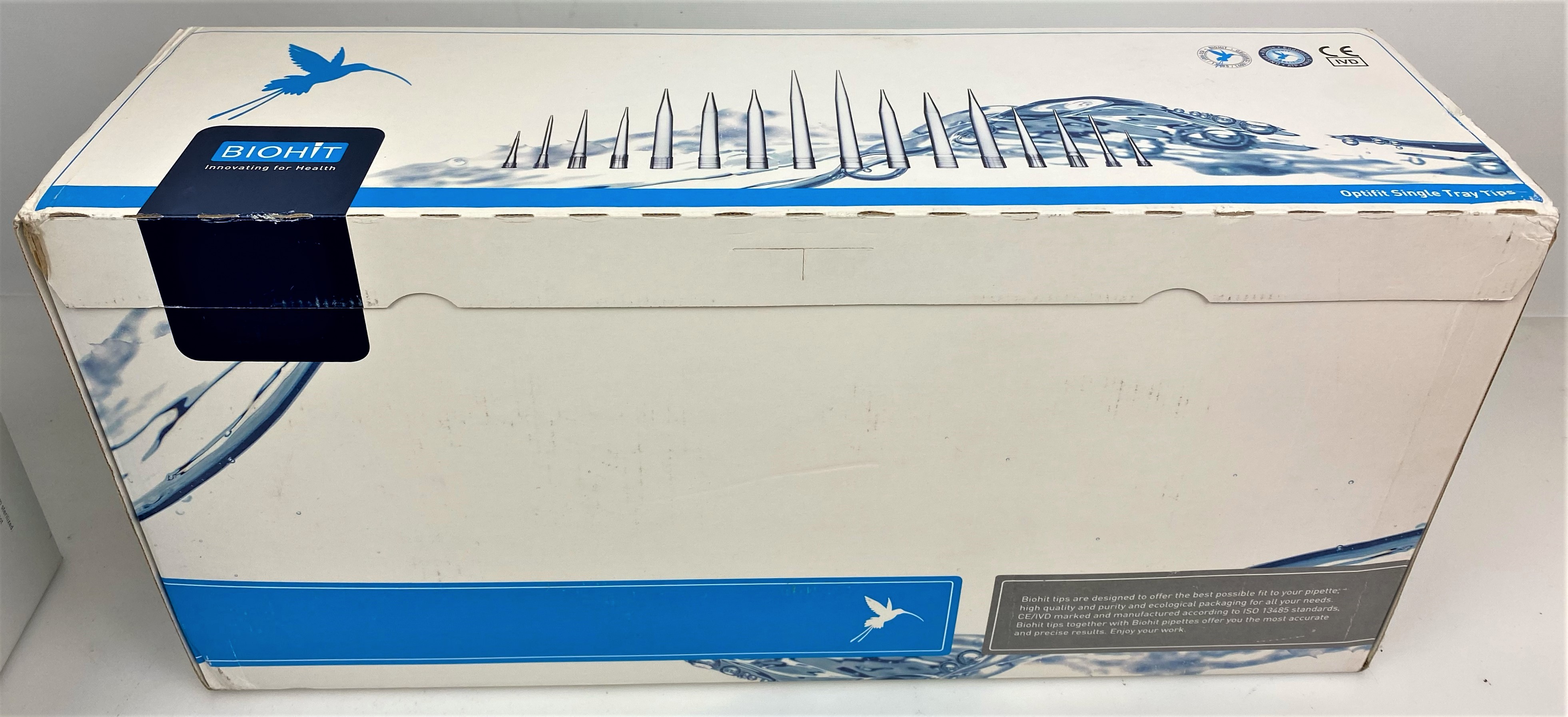 New Open Box BioHit Optifit 791200 Pipette Tips - 50 to 1200 µL (Pack of 10 x 96-Tip Trays)