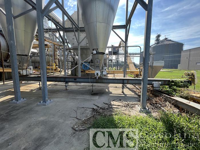 Used Buhler Aeroglide 13x60 Stainless Steel Drum Dryer with Burner