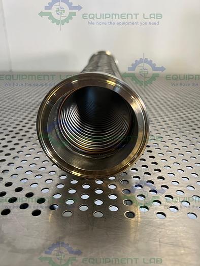 Used 20" Stainless Steel Braided Hose w/ 3" Sanitary Fitting