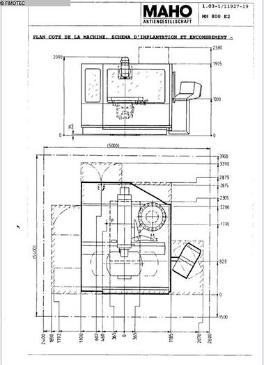 Used 2000 MAHO MH 800 E