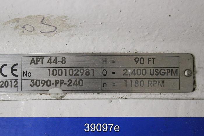 Unused Sulzer APT44-8 Pump, ASTM A890 Stainless Steel, Unused, With Motor #39097