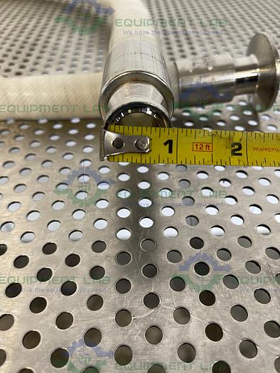 Used Sani Tech  48" Silicone Hose w/1" Sanitary Fitting to 3/4" Sanitary Fitting