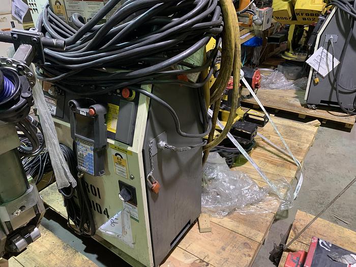 Used FANUC R2000iB/210F 210KG X 2655MM REACH 6 AXIS CNC ROBOT W/R30iA CONTROLS WITH ARO SERVO GUN