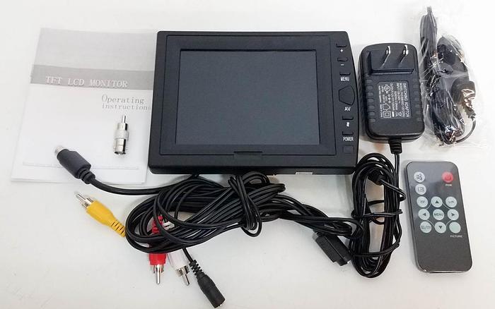 Used Speco VM-5LCD 5-inch Flat Screen Color Monitor w/ Remote & Video Cables NEW 6494