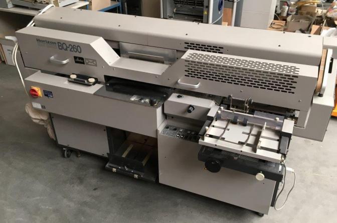 Used Horizon BQ260 single clamp hot glue binder 1997