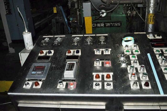 Used 171" (4.34M) SULZER ESCHER WYSS 2-ROLL CALENDER, NIPCO & TRI PASS ROLLS REF (PM 2)- PENDING