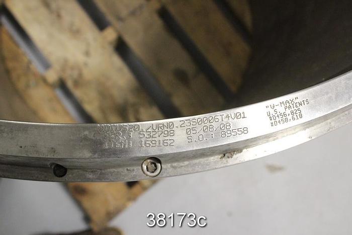 Used Voith VS20 Pressure Screen Basket, 0.006" Slots, V-Max Design #38173