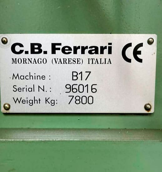 Used C.B Ferrari B17 - CNC Machining centers vertical - 1999