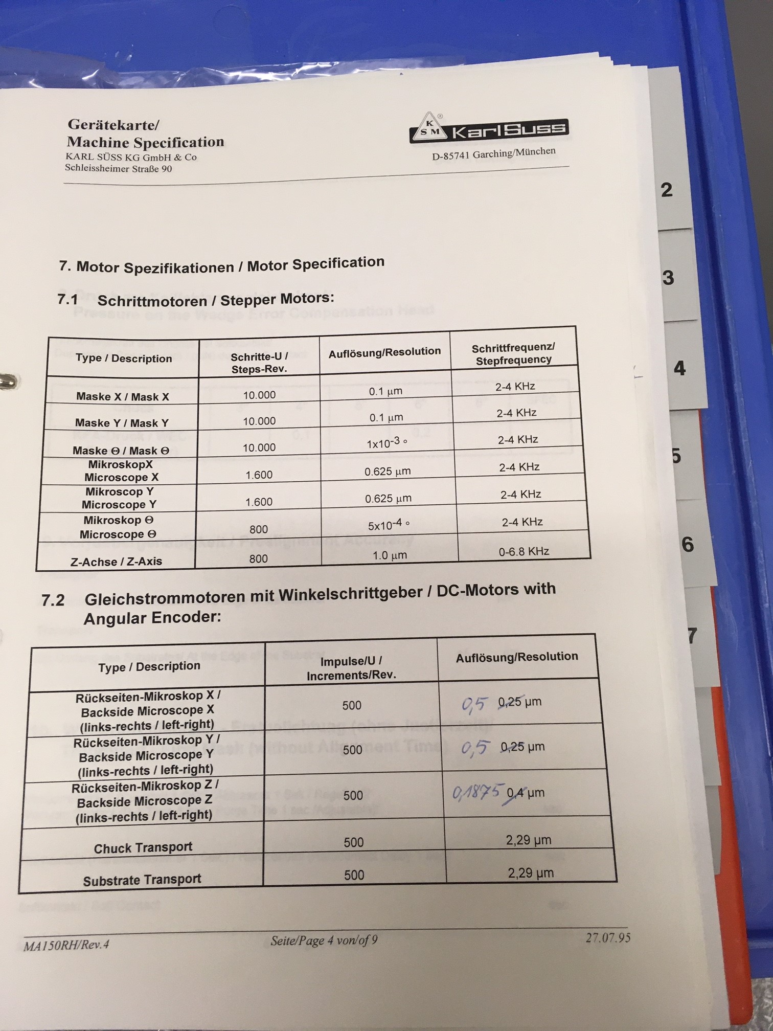 Used Suss MA 150M/BSA  4in and 6in