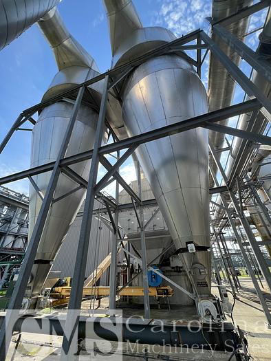 Used Buhler Aeroglide 13x60 Stainless Steel Drum Dryer with Burner