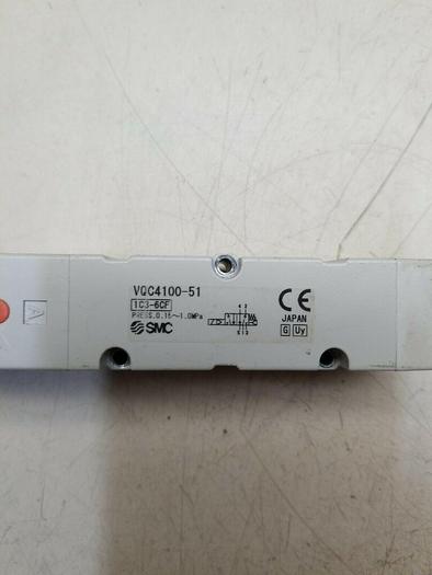 Used SMC SOLENOID VALVE VQC4100-51