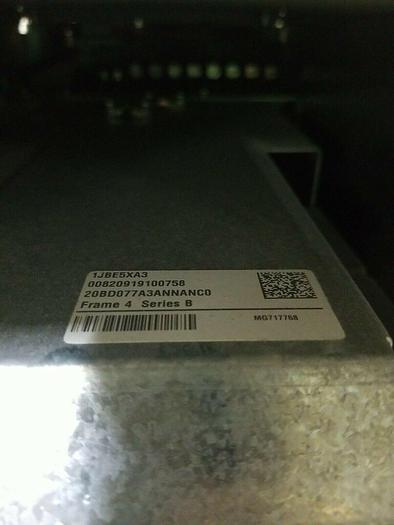 Used Allen Bradley 20BD077A3ANNANCO SER B 60 HP Frequency drive 480V