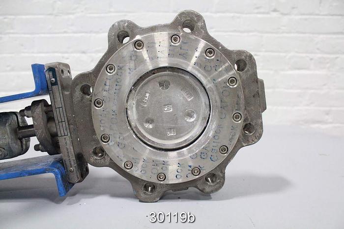 Used Neles Jamesbury 4" Hand Operated Butterfly Valve #30119