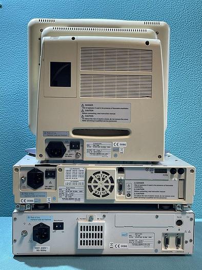 Gebraucht Fukuda Denshi Patientenmonitor Dynascope DS-7300 mit HS-700 Super Module und IB-7300 Input Box
