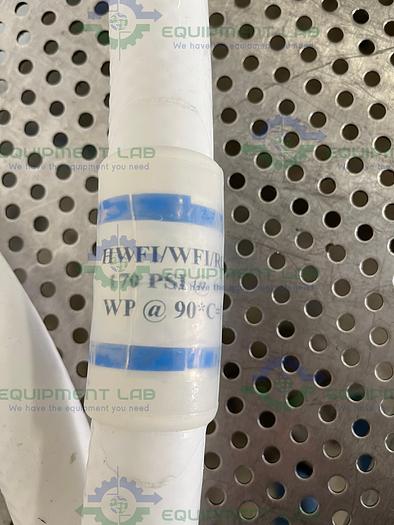 Used Sani Tech  STHT-R-HD-0750 120" Silicone Hose w/ 1 1/2" Sanitary Fitting