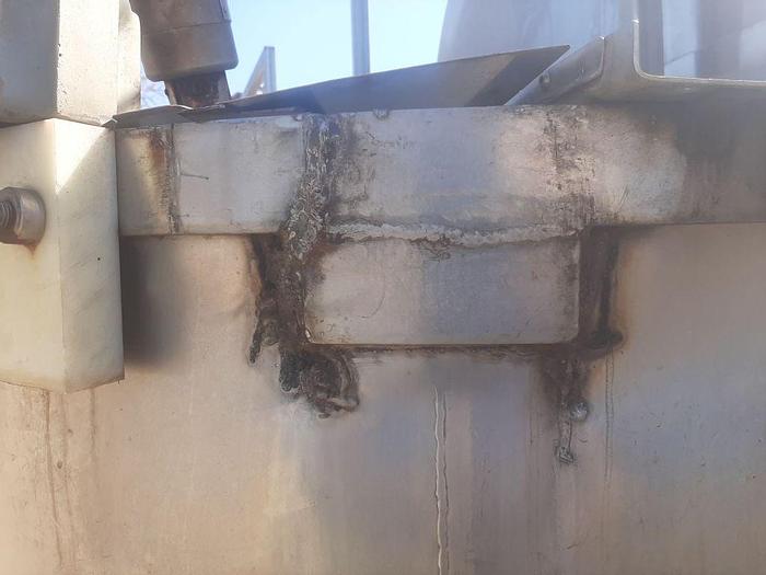 Used Tank, 600 Gallon, 316 S/st, Agit, Cone Btm,