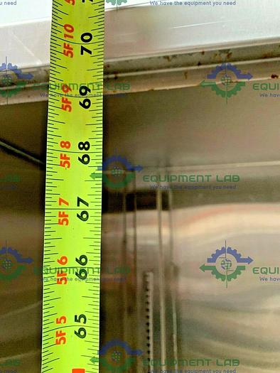 Used Mobile Stainless Steel Storage Cabinet on Casters 60" x 18" x 80"