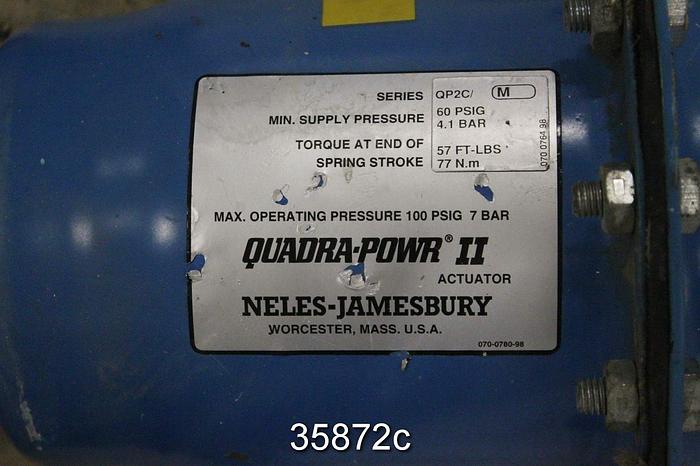 Used Neles Jamesbury 3" Air Operated Butterfly Valve, 815L-11-3600-MT #35872