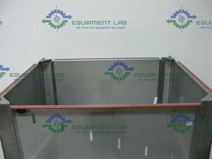 Used ConeCraft Hyclone 1000L Smartainer II Stainless Steel Bin w/ Bottom Opening