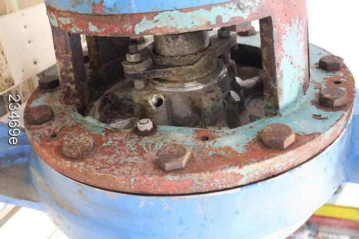 Used Goulds 3175 Pump, 3175M, 6X8X18, 5-Vane Impeller, 16" Impeller Diameter, Ss Casing, Ss Impeller, Ss Stuffing Box, Ss Suction Side Plate, Packing #23469