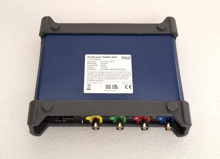 Used Pico Technology PicoScope 3406D MSO PC USB Mixed Signal Oscilloscope