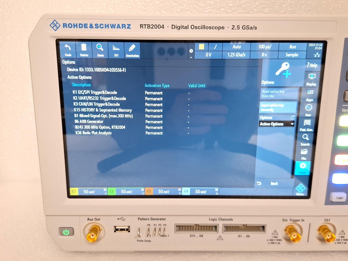 Used Rohde & Schwarz (R&S) RTB2K-COM4