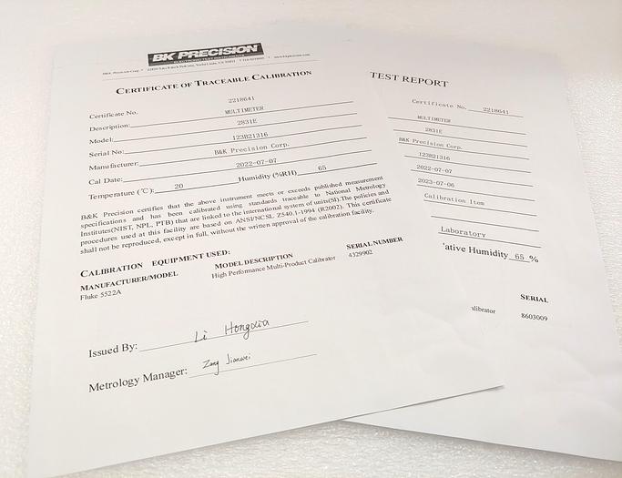 Used BK Precision / Sefram 2831E