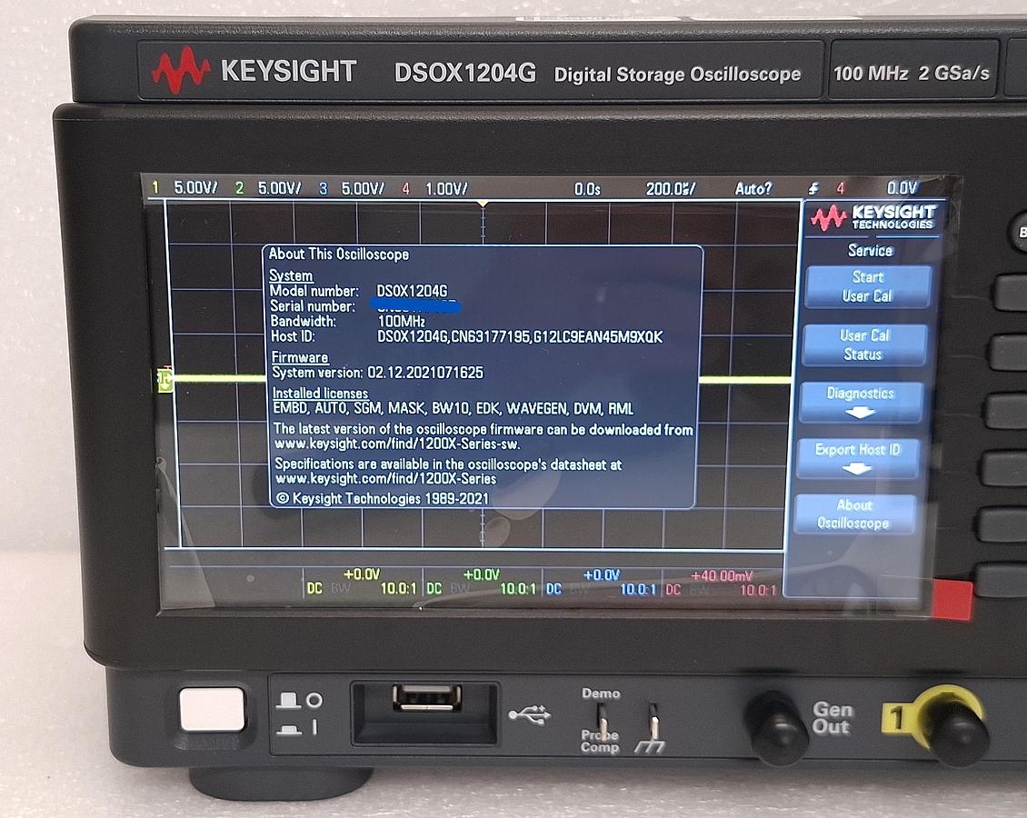 Used Keysight / Agilent DSOX1204G