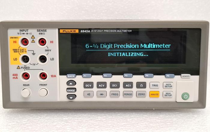 Used Fluke 8845A 6.5 Digit Dual Display Digital Multimeter