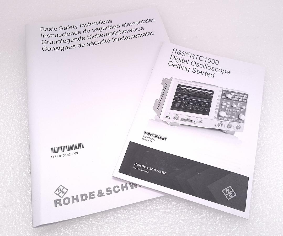Rohde & Schwarz (R&S) RTC-BNDL RTC1000 Series 300MHz Digital Oscillscope Pkg