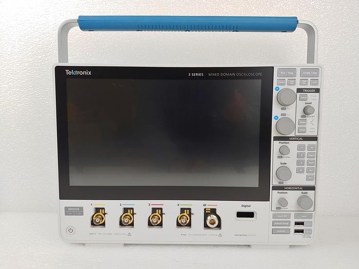 Used Tektronix MDO34 3-BW-1000 Mixed Domain Oscilloscope 4 Channel 1GHz