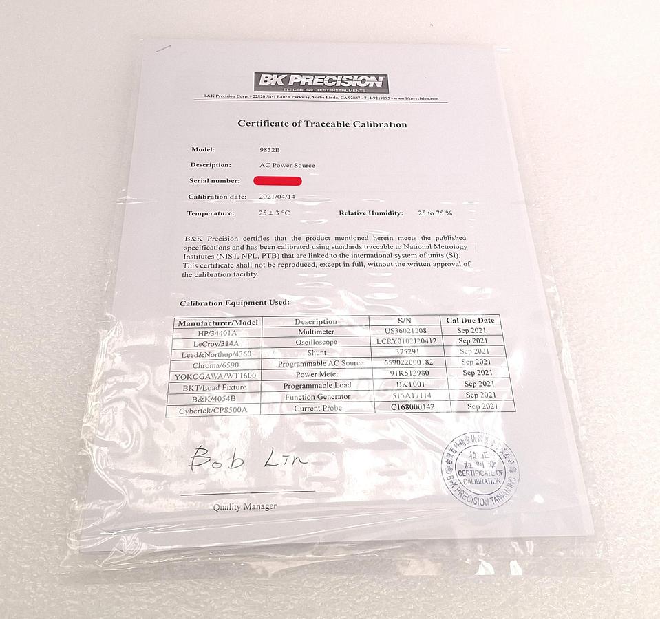 B&K Precision 9832B