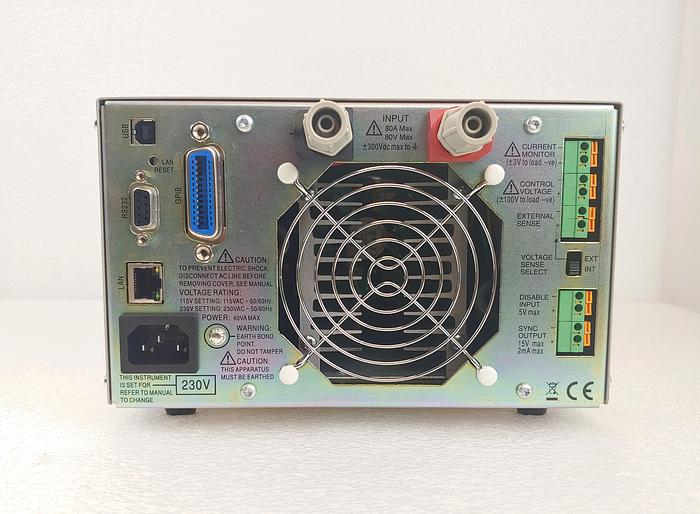 Used Aim-TTI LD400P DC Electronic Load, LD Series, 400 W, Adjustable, 0 V, 80 V, 80 A