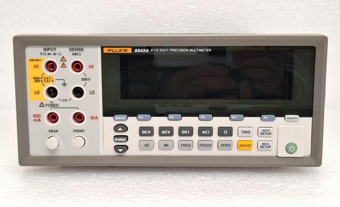 Used Fluke 8845A 6.5 Digit Dual Display Digital Multimeter