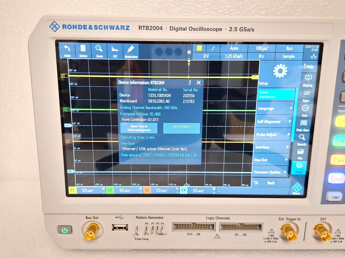 Used Rohde & Schwarz (R&S) RTB2K-COM4