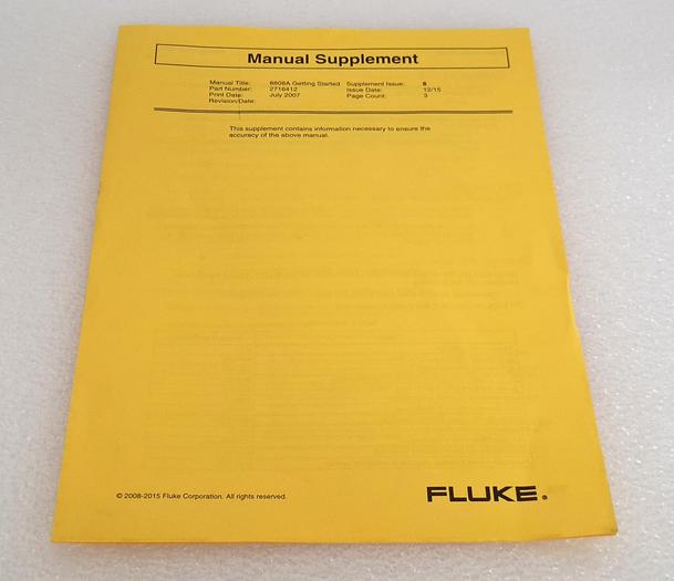 Used Fluke 8808A 5.5 Digit Bench Digital Multimeter