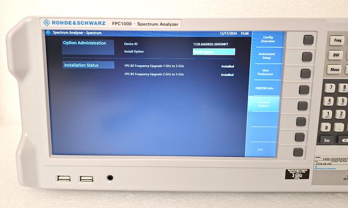 Used Rohde & Schwarz (R&S) FPC-1000 / FPC-B3