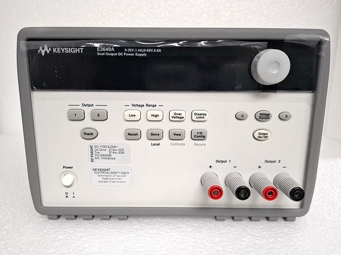Used Keysight / Agilent E3649A Programmable Bench Power Supply