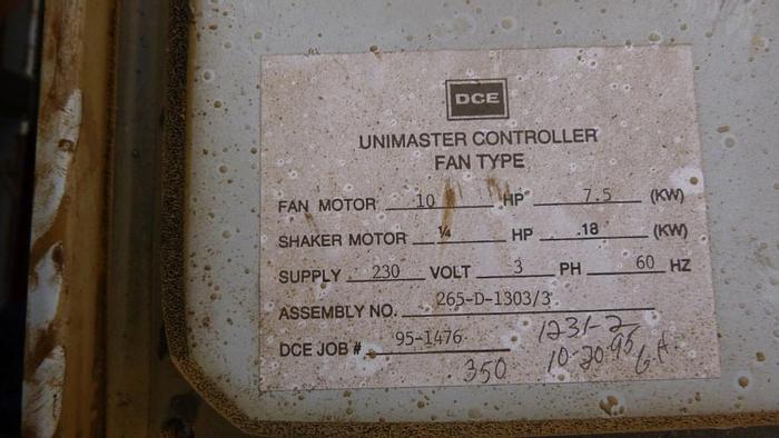 Used Dust Collector, 350 SF, C/st, DCE Unimaster, Envelope Type #S743570