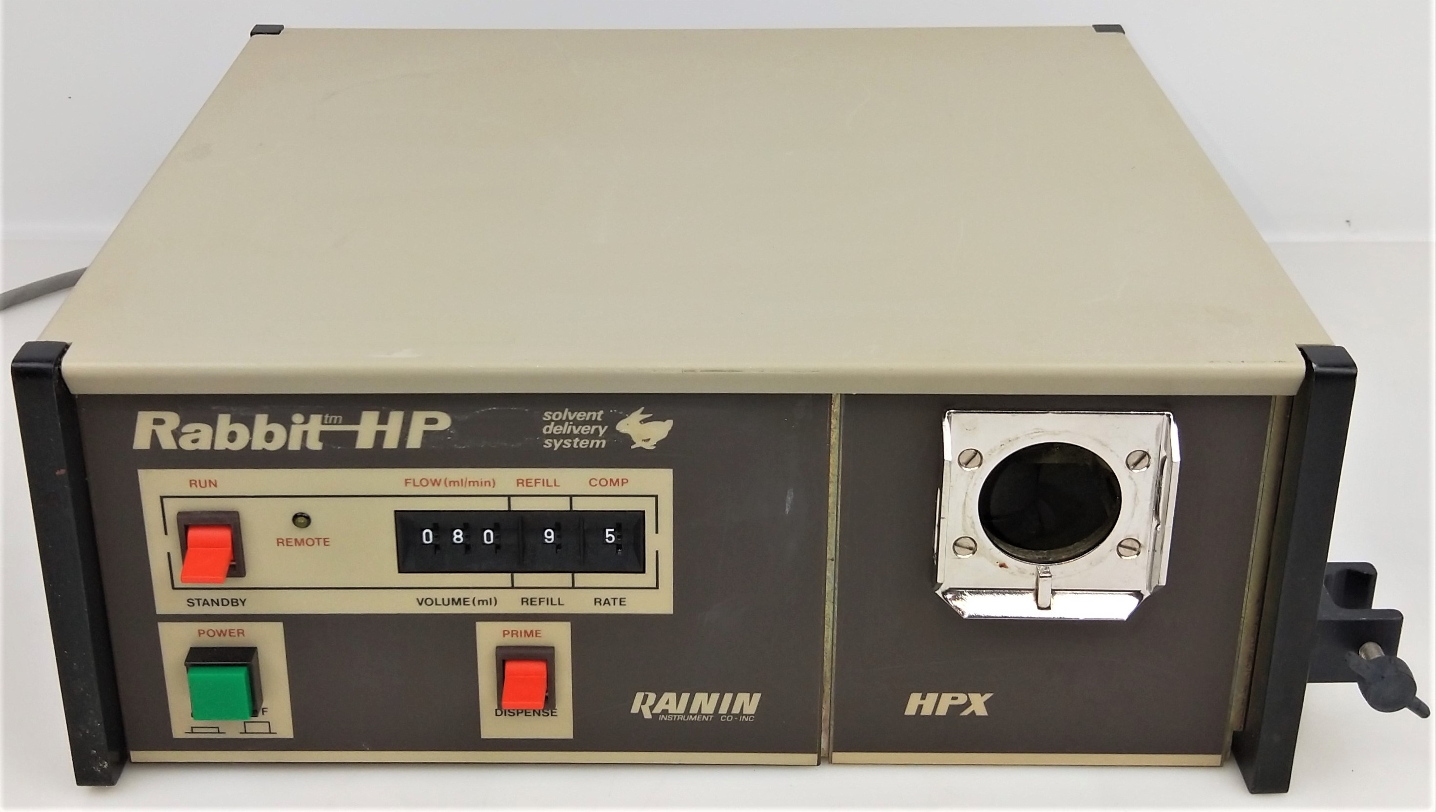 Used Rainin Rabbit HP-HPX Solvent Delivery System with Pressure Monitor