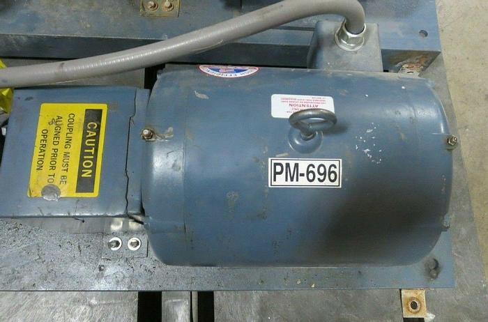 Used Baldor Motor W/Ingersoll-Rand Pump, M3312T With Type GRP, Motor & Pump Unit