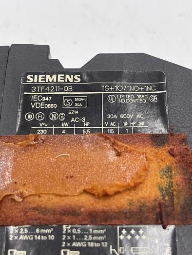 Used Siemens 3TF4211-0B