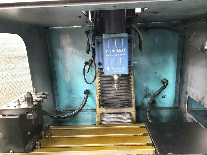 Used 1997 Benchman VMC 4000 CNC Milling Machine Mini Mill with Tool Charger NEEDS COMPUTER CPU