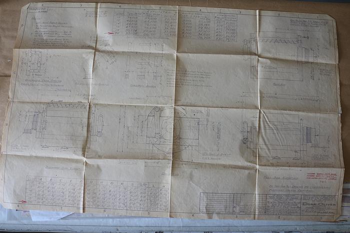 Used Dorr Oliver Rotary Thickener, 11' Drum, 20' Face #33965