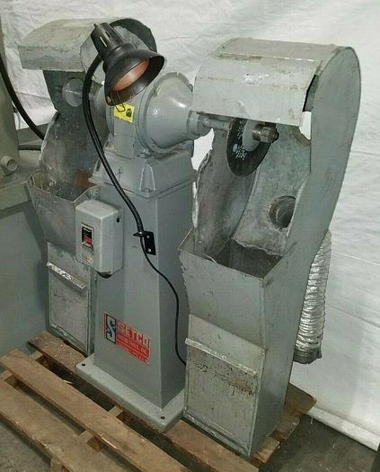 Used Setco Cadet #101 Double Wheel Buffer 1 HP 440V Polisher Grinder Jack Lathe