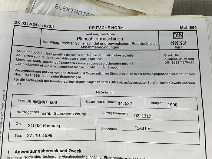 Gebruikt Blohm Planomet 608