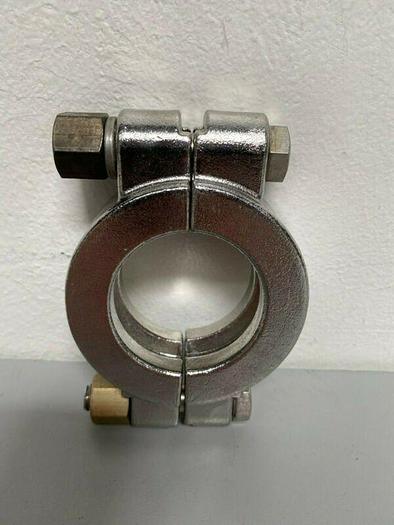 Used Lot of 2 - Tri-Clover Stainless Steel 2.5" OD Bolted High Pressure Clamp